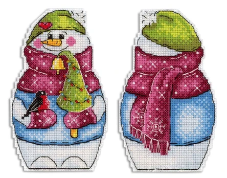 Snowman with Christmas tree SR-843