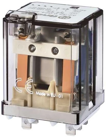 Finder Plug In Power Relay, 24V dc Coil, DPDT