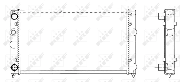 Variklio radiatorius NRF NRF 519501
