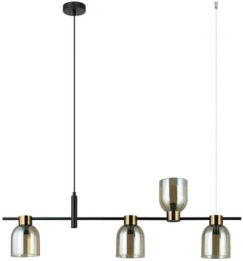 Pakabinamas šviestuvas Servio PND-66892-4-BK-AMB