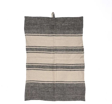 Bazaar Virtuvinis rankšluostis 50x70 cm juodas linas