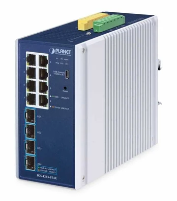 Planet Technology Corp Planet Industrial L2/L4 8-Port Managed Switch IGS-4215-8T4X