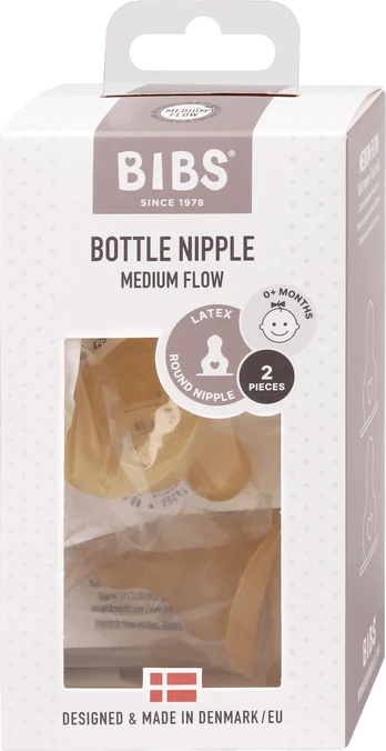 BIBS buteliuko žindukai, 2 vnt., Medium flow