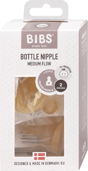 BIBS buteliuko žindukai, 2 vnt., Medium flow kaina