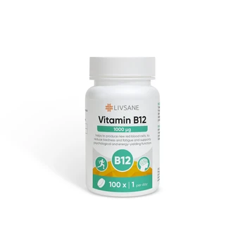 LIVSANE maisto papildas su vitaminu B12
