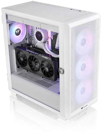 Thermaltake S250 TG ARGB Snow Baltas | PC-Gehäuse