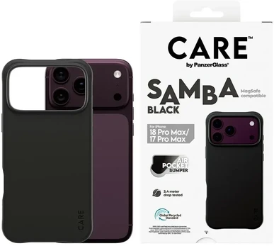 Dėklas Panzer Glass CARE by PanzerGlass Samba Case iP17/18 Pro Max Juodas MS