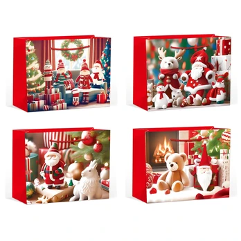 Gift bag XMAS DAY S, 24x18x8,5cm, mix