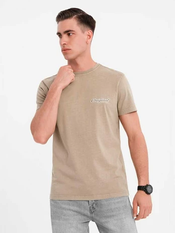 t-shirt for men - dark beige