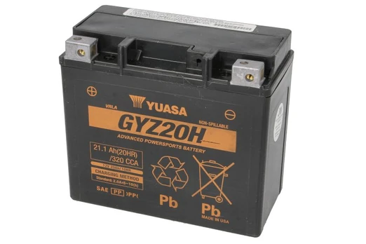 Akumuliatorius YUASA GYZ20H WC YUASA 12V 21Ah 320A K+