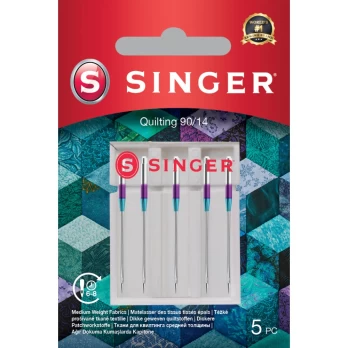 SINGER Dainininkės skiautinių adata 90/14 5PK