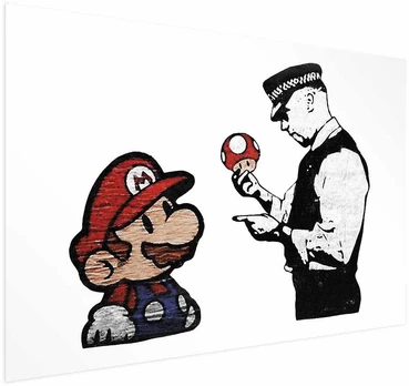 Artgeist Plakatas - Banksy: Mushroom Picker