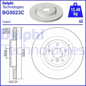 Stabdžių diskas DELPHI BG5023C kaina