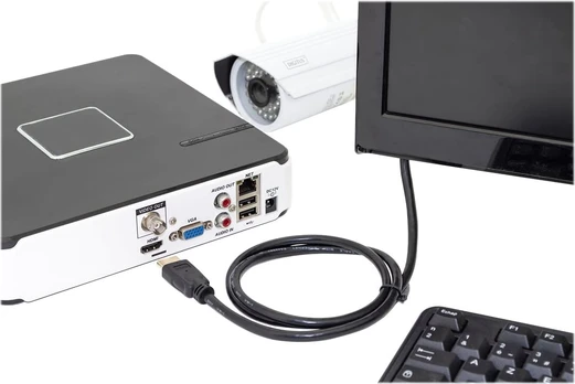 DIGITUS HDMI-Kabelis A HighSpeed Ethernet St/St 2.0m juodas