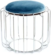 Taburetė Kayoom Comfortable 110, mėlynas/sidabro, 50 cm x 50 cm x 45 cm kaina