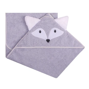 Rankšluostis kūdikiui 3D su gobtuvu ANIMAL-Fox