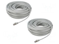 Patch cord | RJ45 plug,both sides | S/FTP | 6a | stranded | Cu | LSZH kaina
