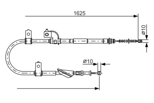 Trosas, stovėjimo stabdys BOSCH 1987482081