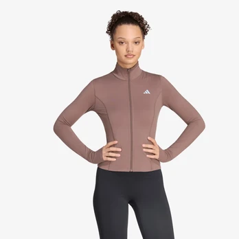 adidas 3-Stripes Studio Zip Through Jacket Earth Strata - Dydis L (KY7998 Džemperiai)