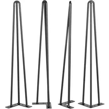 Plieninės plaukuotukų 22 cm kojos stalui
