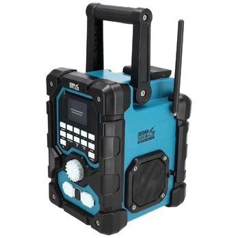 Dedra DED7006BT Akumuliatorinis statybinis radijas DAB+/FM, Bluetooth, USB, 18V