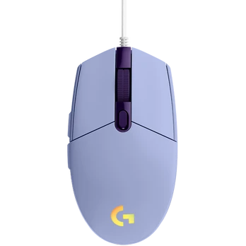 LOGITECH G102 LIGHTSYNC Corded Gaming Mouse - LILAC - USB - EER