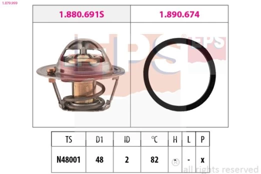 Termostatas, aušinimo skystis EPS 1.879.999