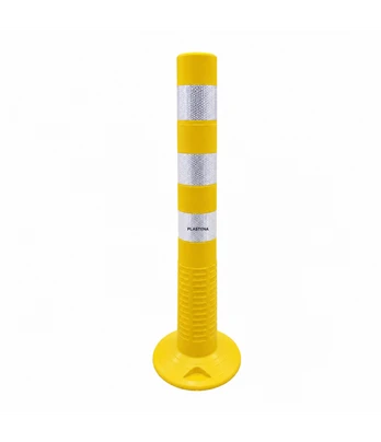 Lankstus įspėjamasis stulpelis 755 mm (geltonas)