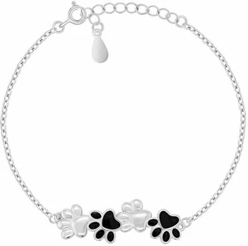 Brilio Silver Cute Paws BRC216W sidabrinė apyrankė