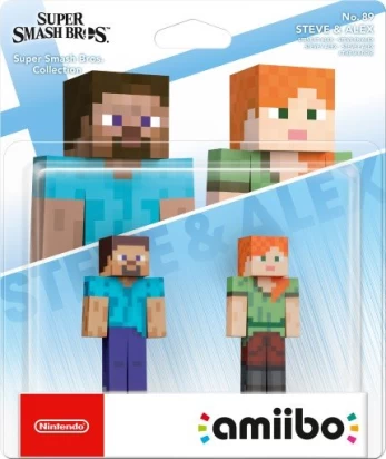 Amiibo Steve And Alex Double Pack Super Smash Bros (Nintendo)