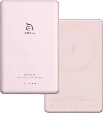 Adam Elements Gravity C5 Magnetic Wireless 5000 mAh rožinė