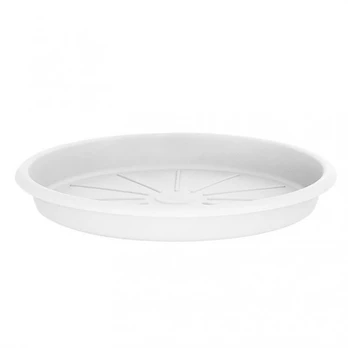 Plast. vazono lėkštė DOMOLETTI STTE0017-110, Ø17 cm, balta