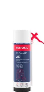 Dvikomponentės šiaudelinės sandarinimo putos PENOSIL 2K FOAM B2 202, 400 ml kaina
