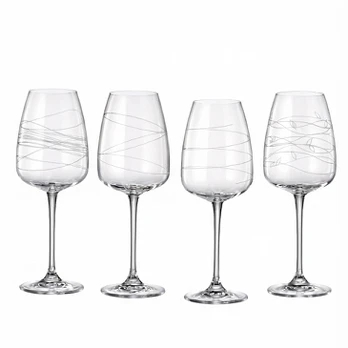Crystalite Taurės vynui ANSER DIARYT (4 vnt.,440 ml)