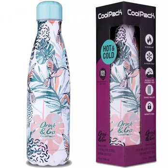 Termosinė gertuvė Coolpack 500ml, gėlės, metalinė
