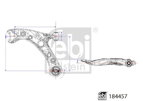 Vikšro valdymo svirtis FEBI BILSTEIN 184457