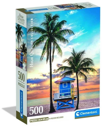 Clementoni CLE puzzle 500 Compact Miami Beach Florida 35574