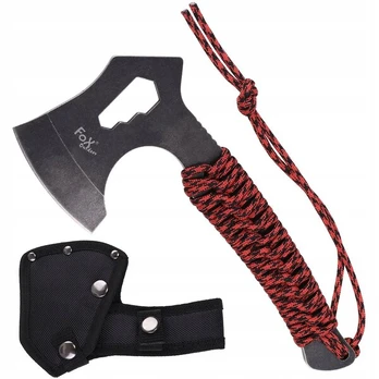 Kirvis Fox Tomahawk, juodas/raudonas