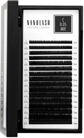 Nanolash VOLUME LASHES false eyelashes 0.05 C #6-13 mm 1 u