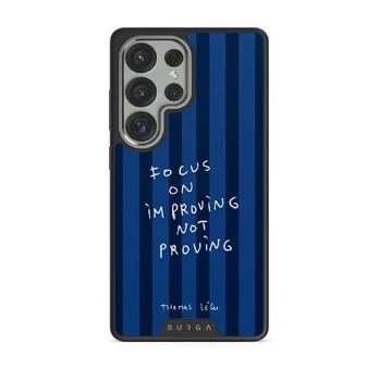 Focus On - Samsung Galaxy S25 Ultra Case, Elite Dark (Magnetic) / Silver