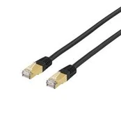 DELTACO S/FTP Cat7 patchkabel, LSZH (halogeninis), 2m, svart