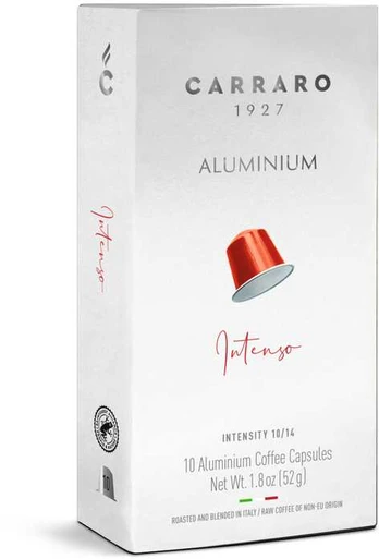 Kavos kapsulės CARRARO Nespresso INTENSO 10 vnt., 52 g
