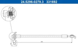 Stabdžių žarnelė ATE 24.5296-0279.3