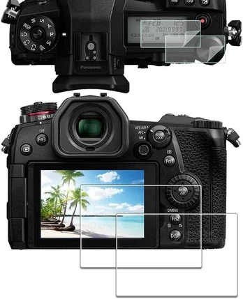 Apsauginė plėvelė Panasonic Lumix G9 ekranui (2+2 vnt.)