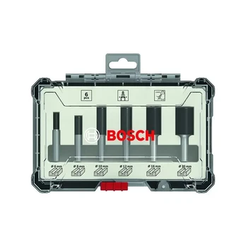 Bosch 6 daliu frezų kompl. 8 mm kotu,"Straight" 2607017466