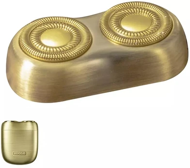 Philips Yoose keičiama „Mini S“ skustuvo galvutė, auksinė