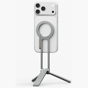 Dėklas Magnetic Mount UNIQ Arcus TriPod Stand sidabrinis