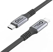 Kabelis USB MicroConnect USB-C - USB-C 2 m Juodai-sidabrinė (USB3.2CC2)