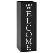 Stovas skėčiams, su užrašu welcome, plieno, juodas kaina