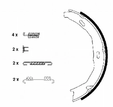 TEXTAR 91066900 Brake shoe set